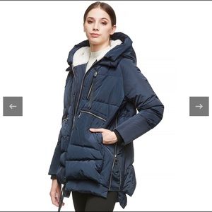 Orolay Thickened Womens Coat-Navy size 4XL